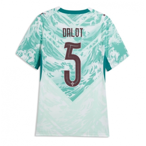 Billige Fotballdrakt Portugal Diogo Dalot #5 Replika Bortedrakt Dame VM 2026 Kortermet Billige Fotballdrakt Portugal Diogo Dalot #5 Replika Bortedrakt Dame VM 2026 Kortermet